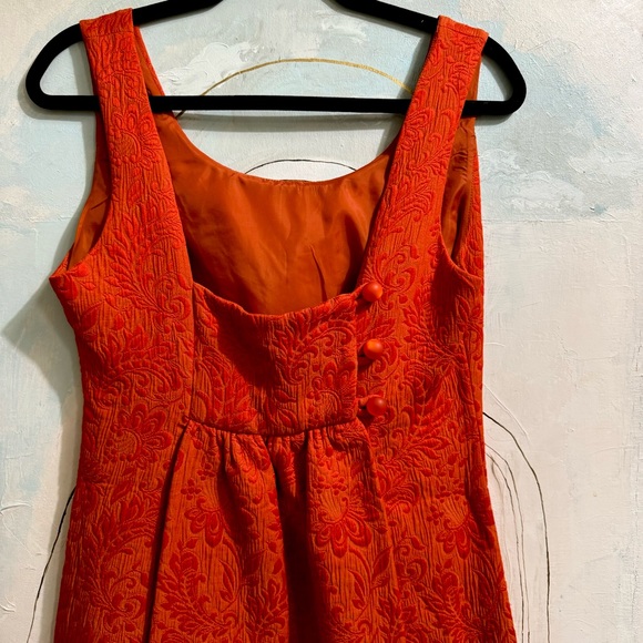 What Comes Around Goes Around for Anthropologie / Orange Shift Dress / size 6 - Picture 4 of 8